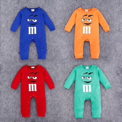 Baby Girl's or Boy's M-Design Long Sleeved Jumpsuit 100% Cotton