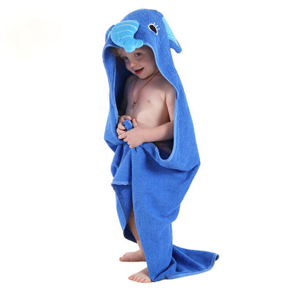 Baby's Bath Towel - Hooded Animal Design - 100% Cotton