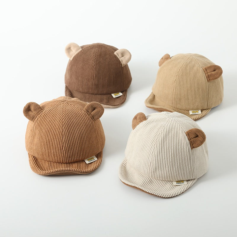 Baby Girl's or Boy's Little Bear Baseball Hat