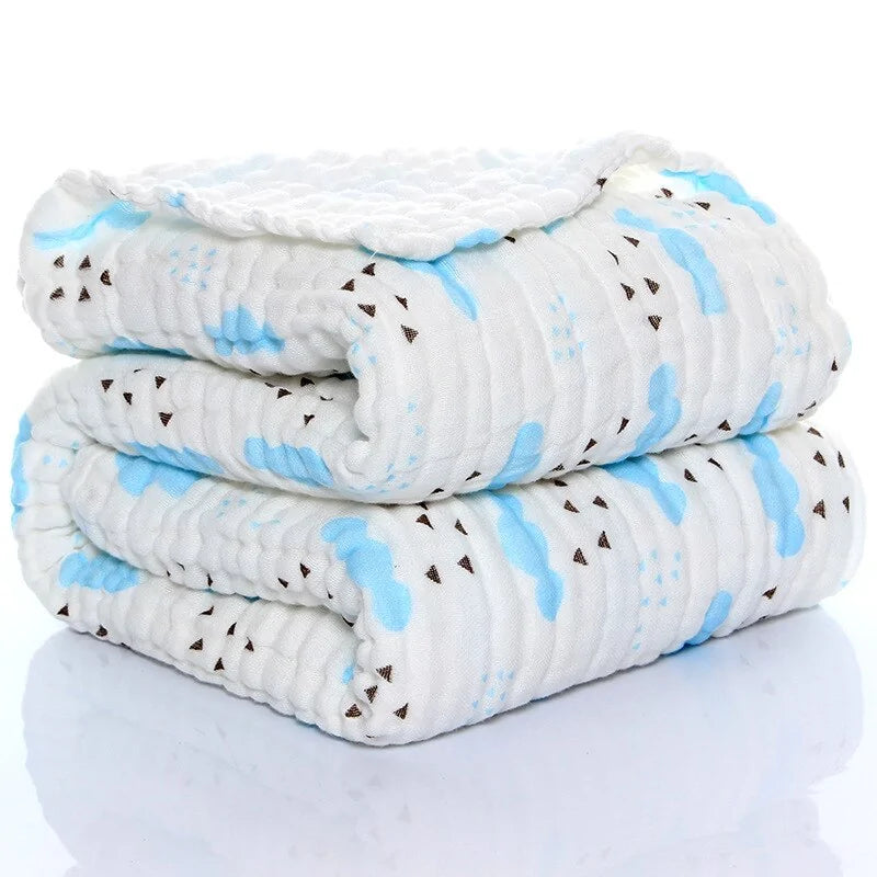 Baby's Blanket - 100% Organic Cotton - 105x105cm