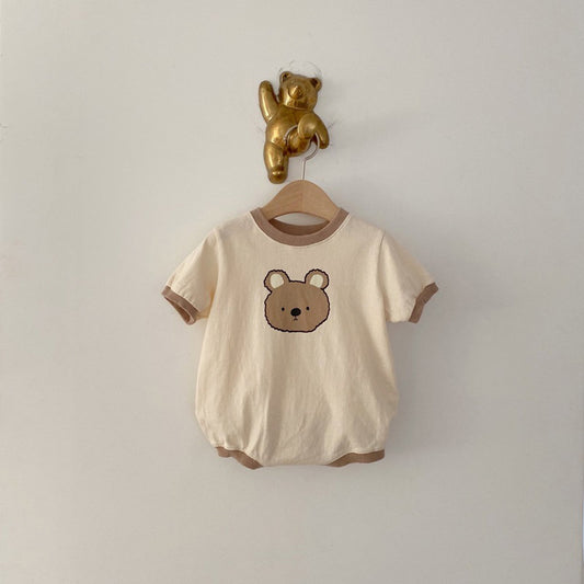 Baby Girl's or Boy's Short Sleeved Cotton Romper