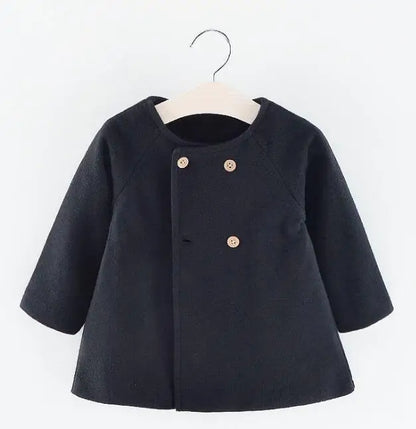 Baby Girls Warm Winter Wool Blend Jacket