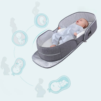 Baby's Portable Folding Travel Cot Including Mosquito Net