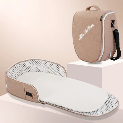 Baby's Portable Folding Travel Cot Including Mosquito Net