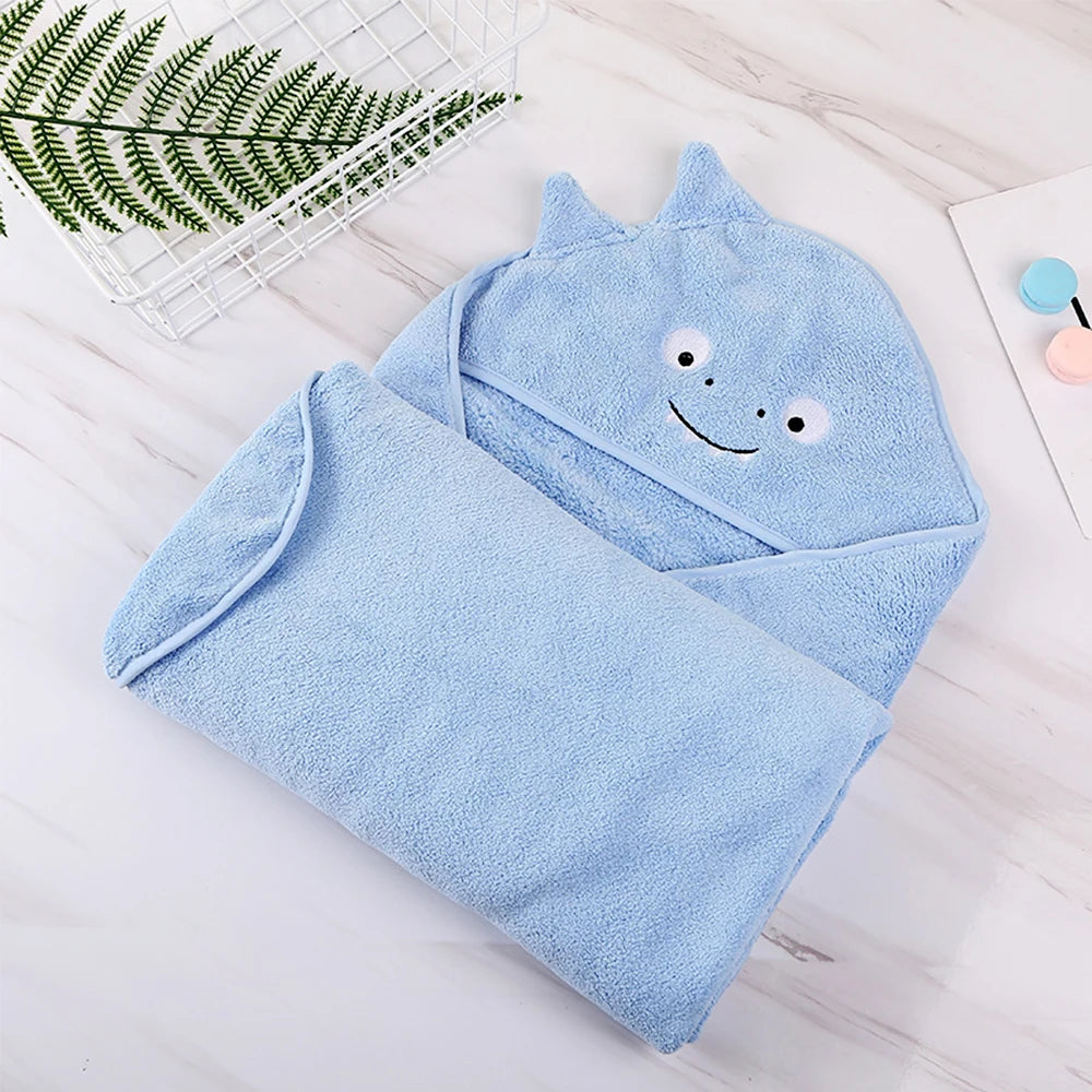 Baby's Bath Towel - Cute Hooded Cartoon Animal Design