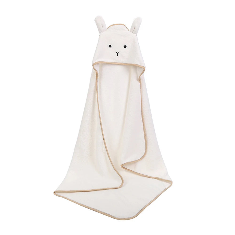 Baby's Bath Towel - Cute Hooded Cartoon Animal Design