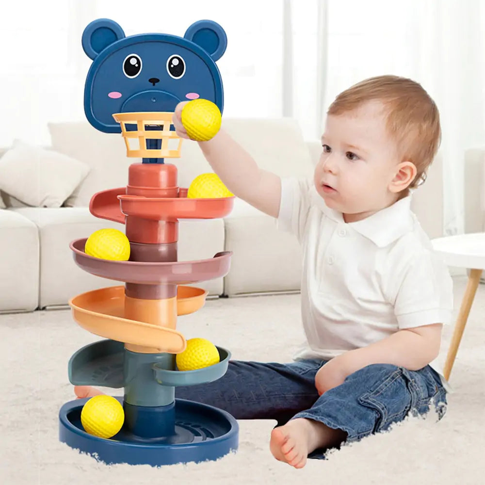 Baby's Rolling Ball Tower Toy