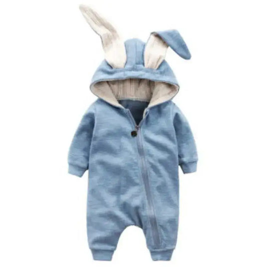 Baby Girl's or Boy's Onesie - Rabbit Ear Hooded Design - 100% Cotton