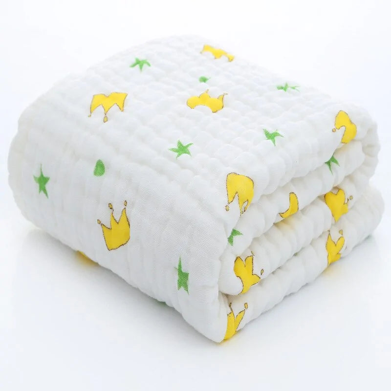 Baby's Blanket - 100% Organic Cotton - 105x105cm