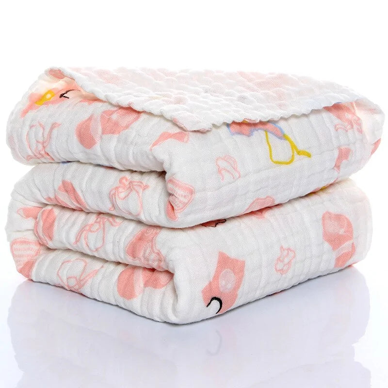 Baby's Blanket - 100% Organic Cotton - 105x105cm