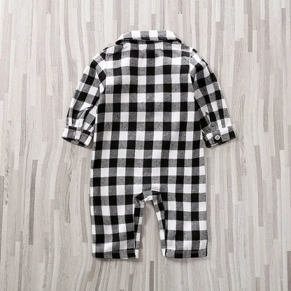 Baby Girl's or Boy's Plaid Onesie