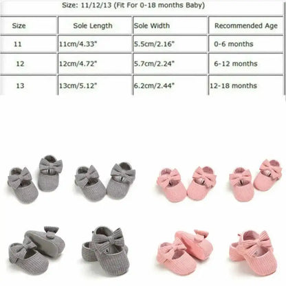 Baby Girl's Newborn Soft Shoes