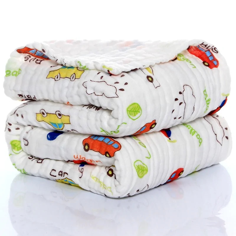 Baby's Blanket - 100% Organic Cotton - 105x105cm