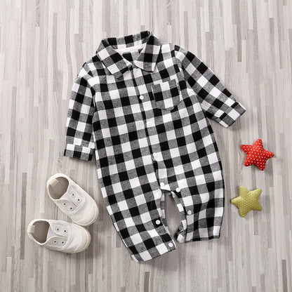 Baby Girl's or Boy's Plaid Onesie