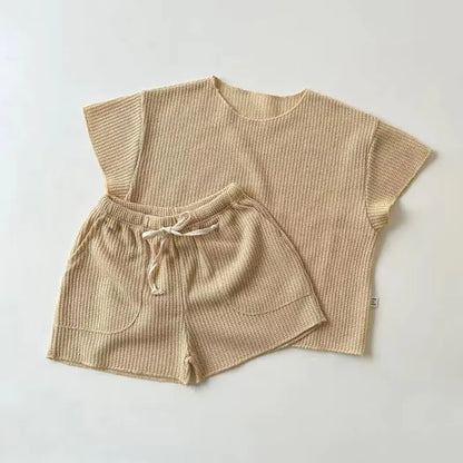 Baby Girl's Outfit - Summer Short Sleeved Top and Shorts Set