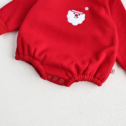 Christmas Baby Boys or Girls Bodysuit With Hood